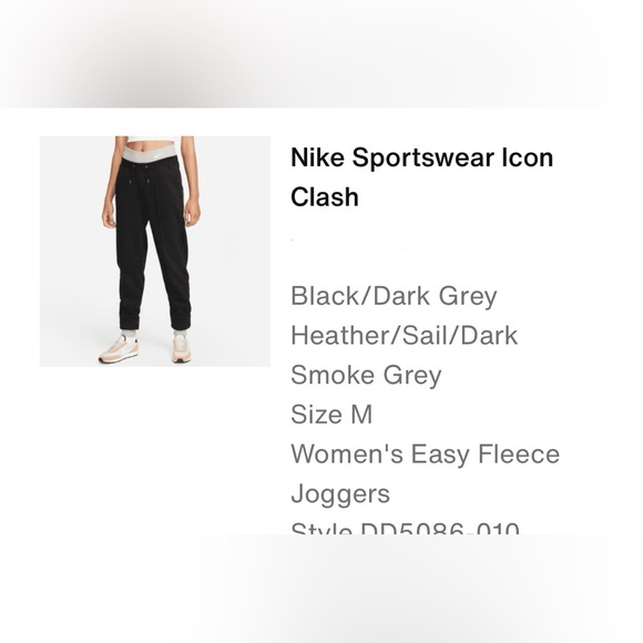 Nike Sportswear Icon Clash-Women's Easy Fleece
Jogger. Sz M. Like new! - Picture 2 of 3